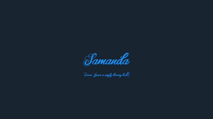 Samanda Font