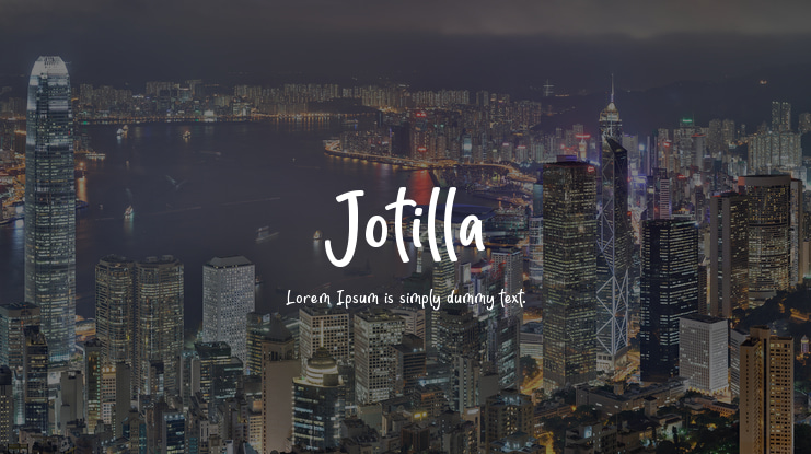 Jotilla Font