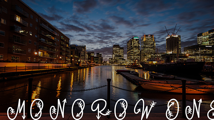Monorow One Font