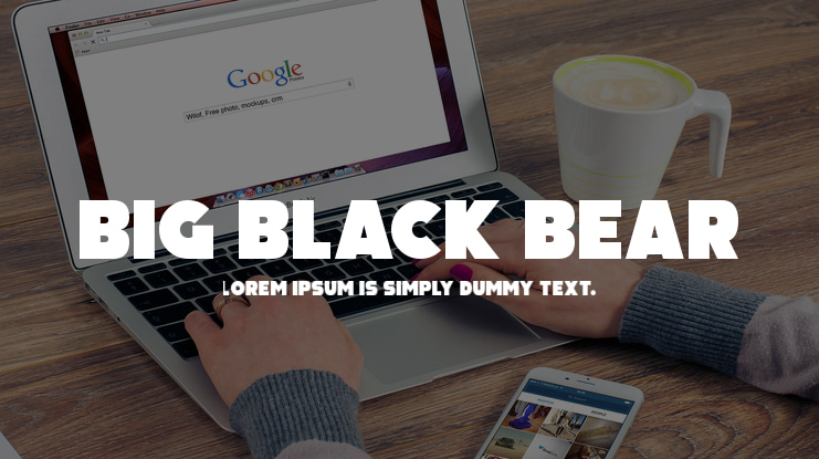 Big Black Bear Font Family