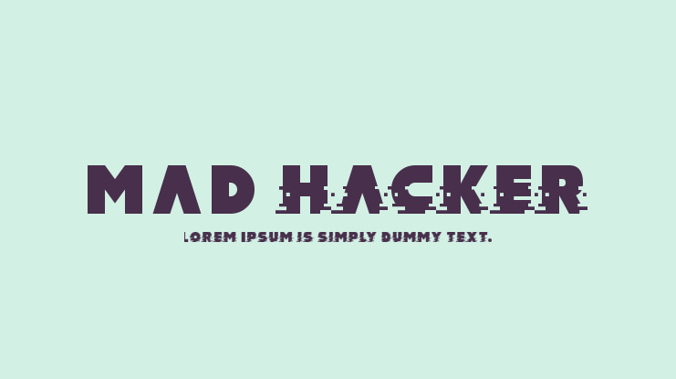 MAD hacker Font Family