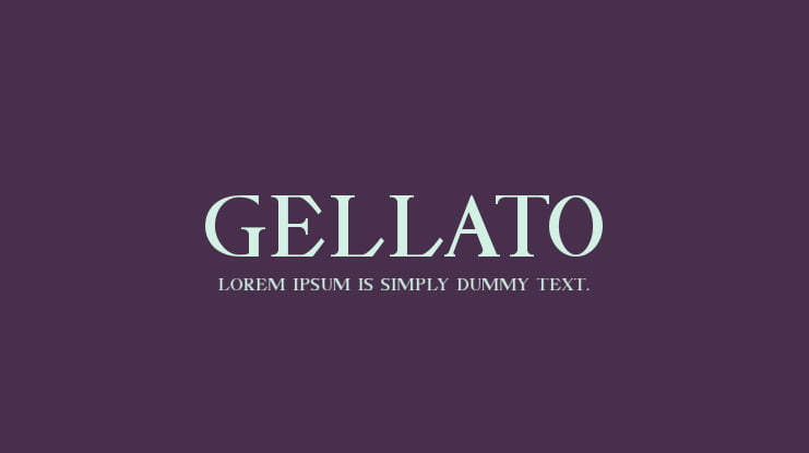 GELLATO Font