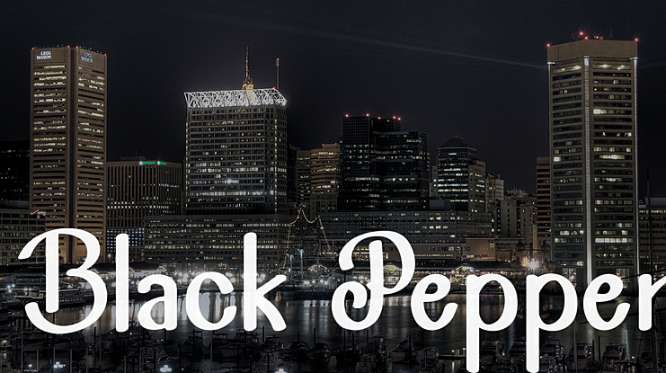 Black Pepper Font