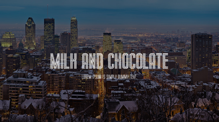 Milk and Chocolate Font