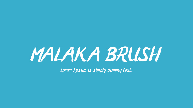 MALAKA BRUSH Font