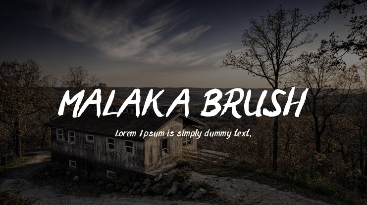 MALAKA BRUSH Font