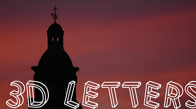 3D Letters Font