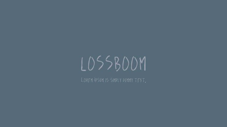 lossboom Font