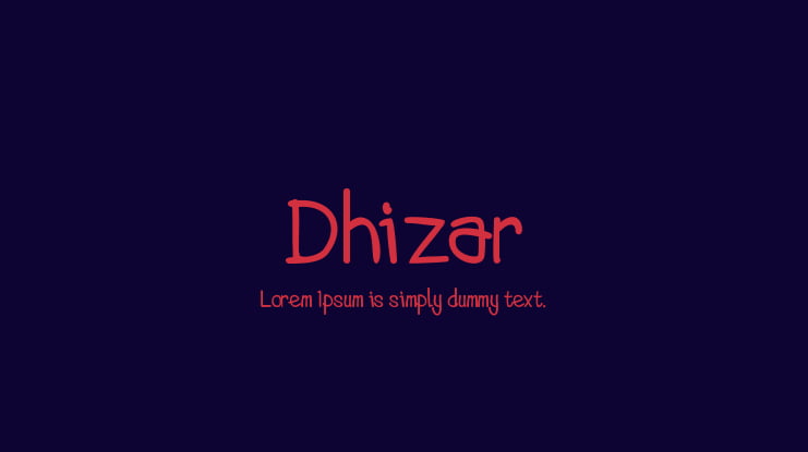 Dhizar Font