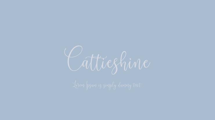 Cattieshine Font