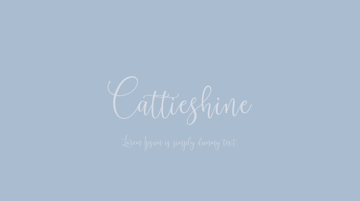 Cattieshine Font