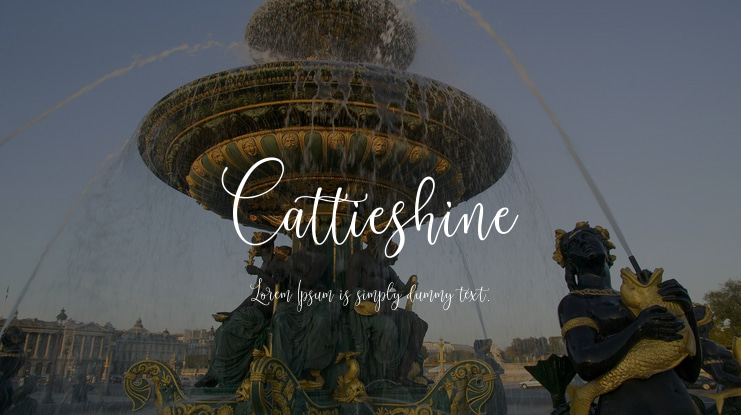 Cattieshine Font