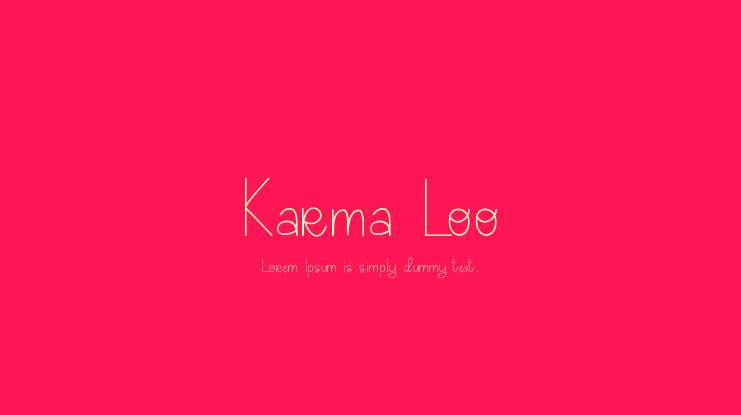 Karma Loo Font