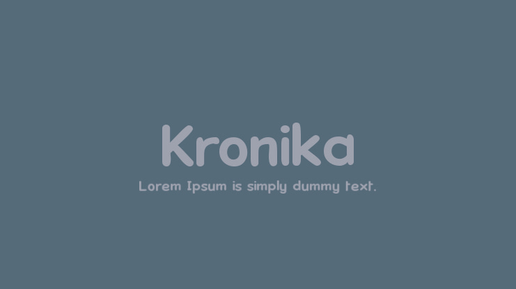 Kronika Font