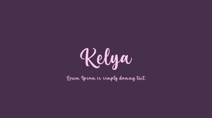 Kelya Font