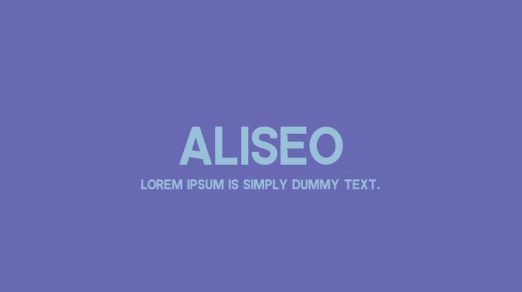 ALISEO Font