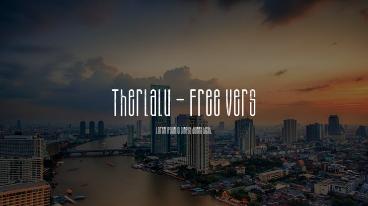 Therlalu - Free Vers Font Family