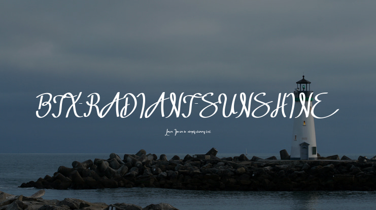 BTX-RADIANT-SUNSHINE Font