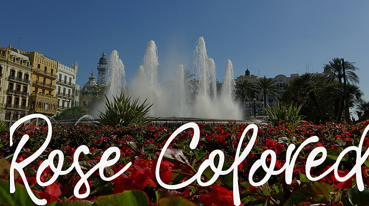 Rose Colored Font