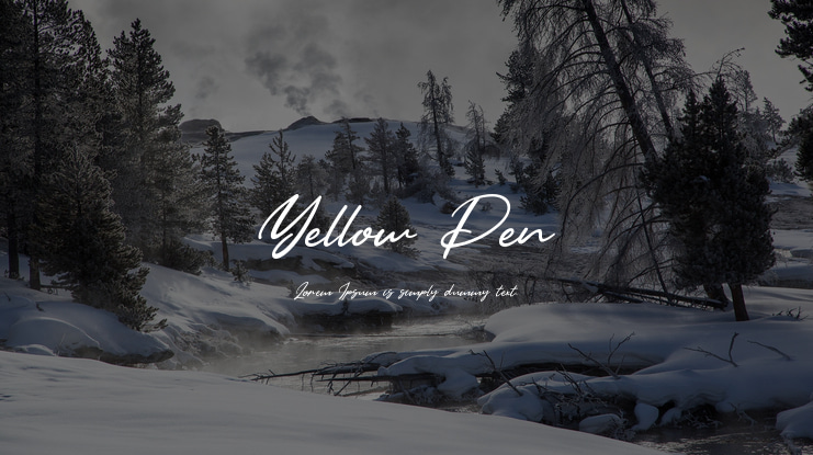 Yellow Pen Font Family