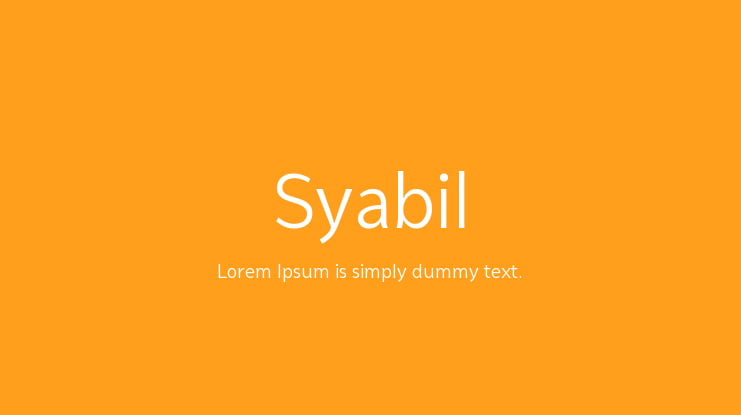 Syabil Font Family