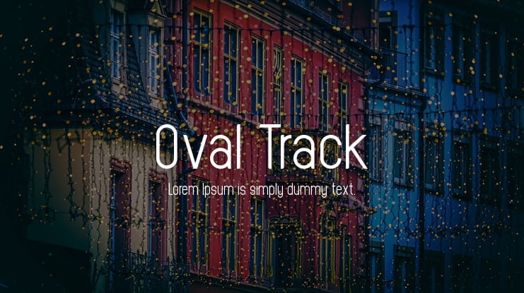 Oval Track Font