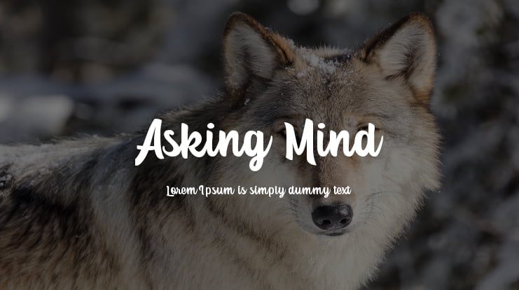 Asking Mind Font