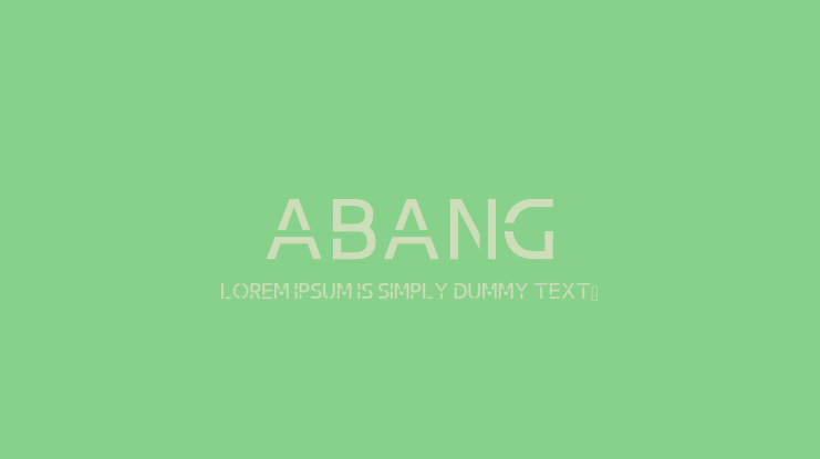 Abang Font