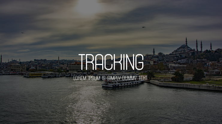 Tracking Font Family