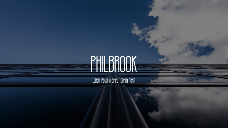 PHILBROOK Font