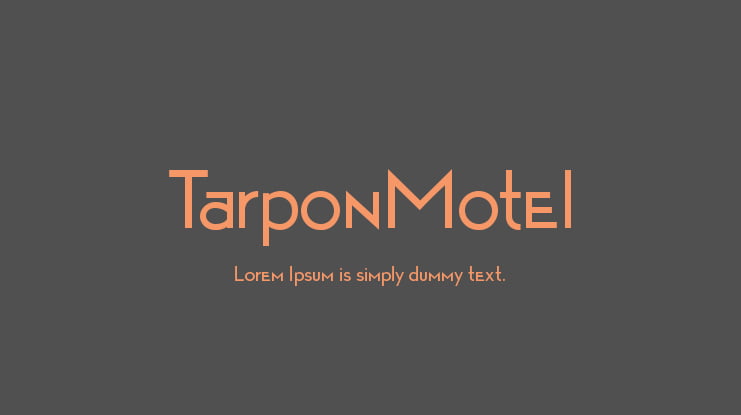 TarponMotel Font