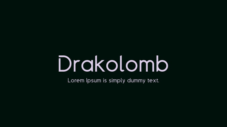 Drakolomb Font