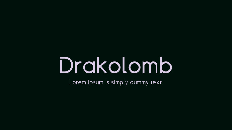 Drakolomb Font