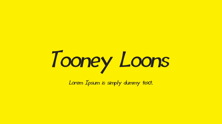 Tooney Loons Font Family