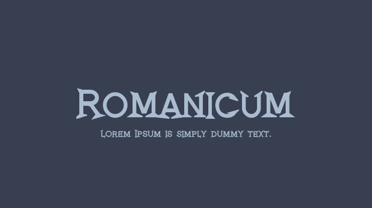 Romanicum Font Family