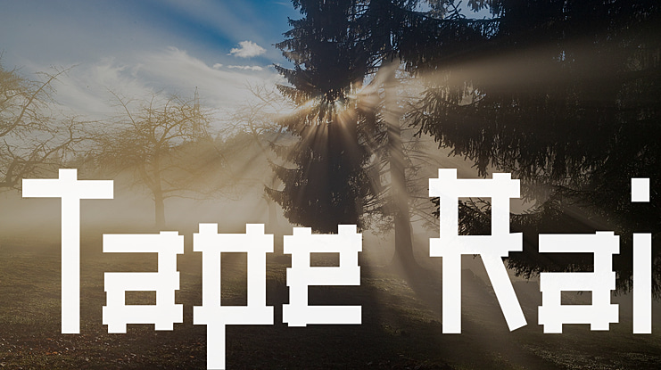 Tape Rail Font