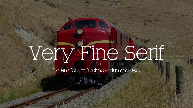 Very Fine Serif Font
