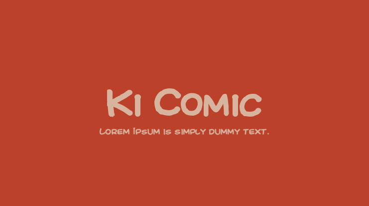 Ki Comic Font Family