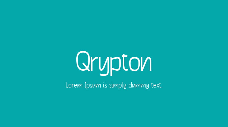 Qrypton Font