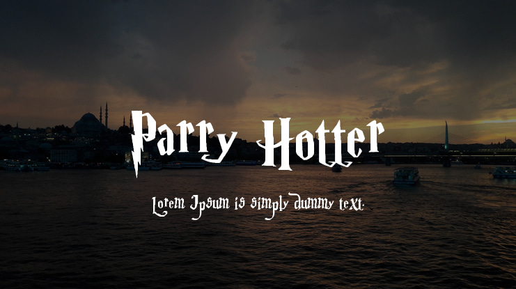 Parry Hotter Font