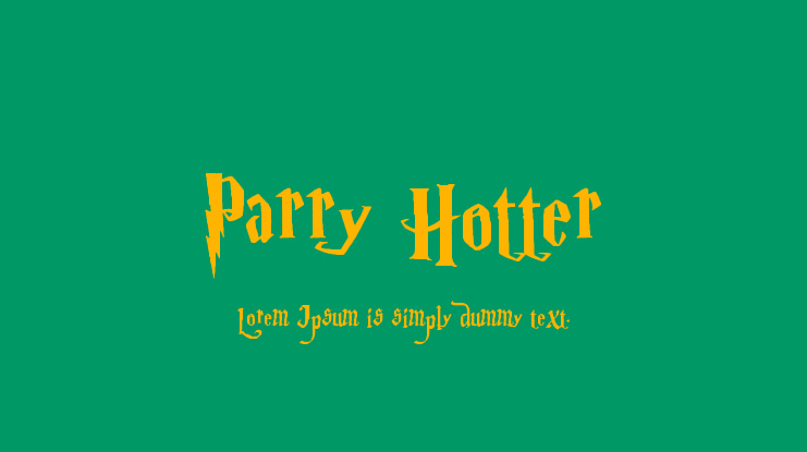 Parry Hotter Font