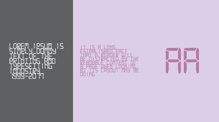 Digital-7 Mono Font Family