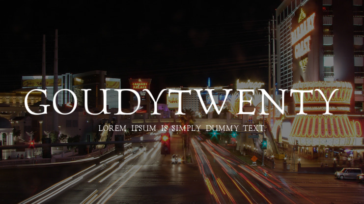 GoudyTwenty Font