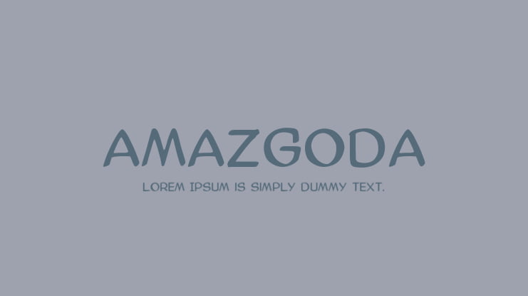 AmazGoDa Font Family
