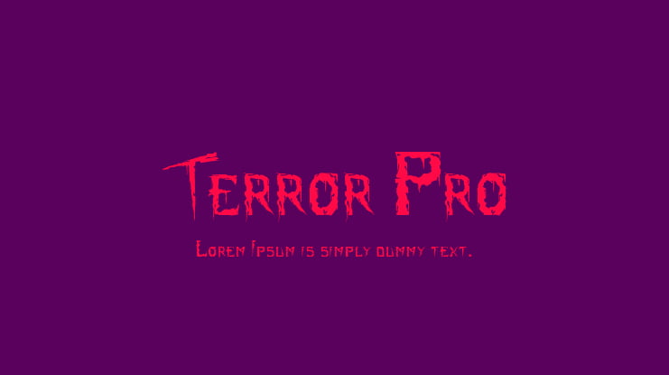 Terror Pro Font
