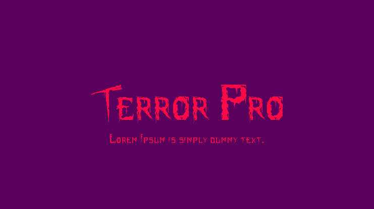 Terror Pro Font