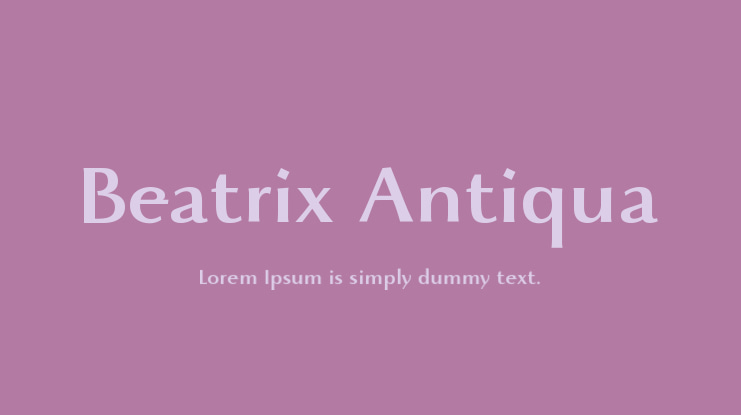 Beatrix Antiqua Font Family