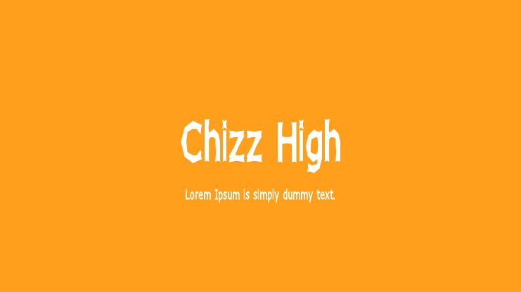 Chizz High Font Family