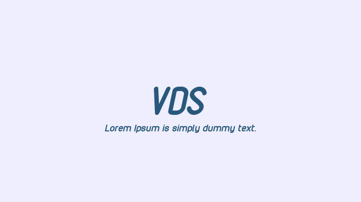VDS Font Family