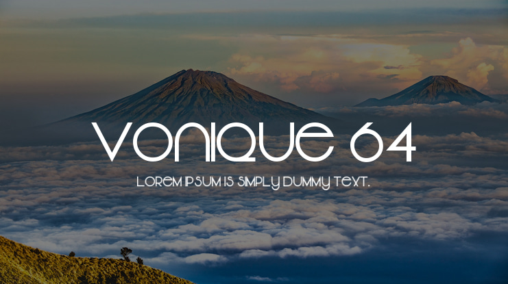 Vonique 64 Font Family